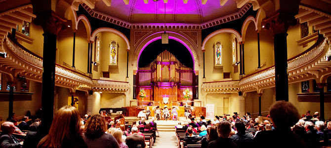 St-Michaels-Church-Organ-Coloured-Lights